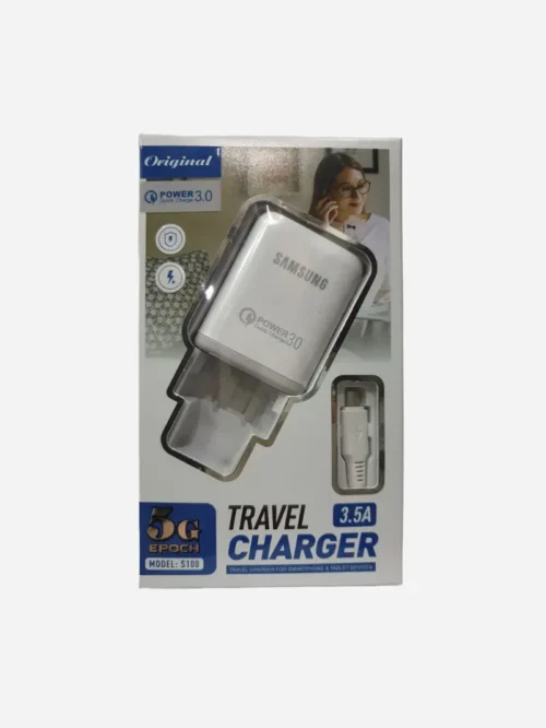 Samsung – S100 Cargador USB + Cable Micro-USB 3.0A (CARGA RÁPIDA)